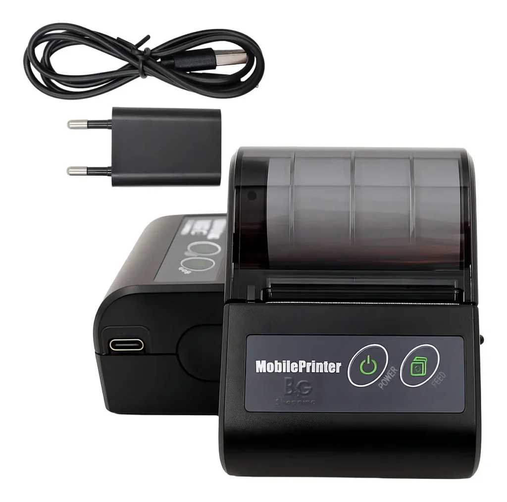 Mini Impressora Portatil Bluetooth 58mm Android Ios