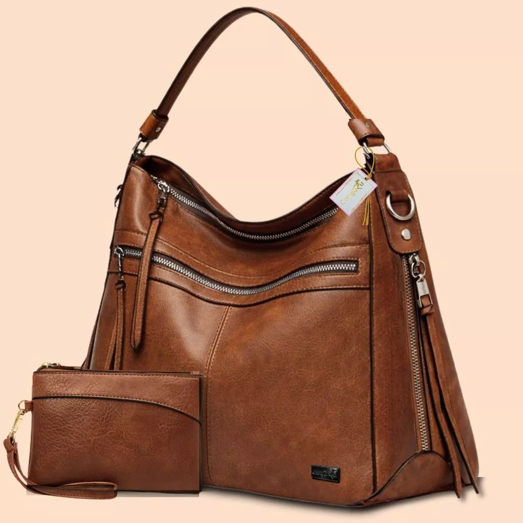Bolsa Feminina Estilosa Grande Moderna Alça Transversal Ombro e Divisória Dia a Dia Trabalho Passeio